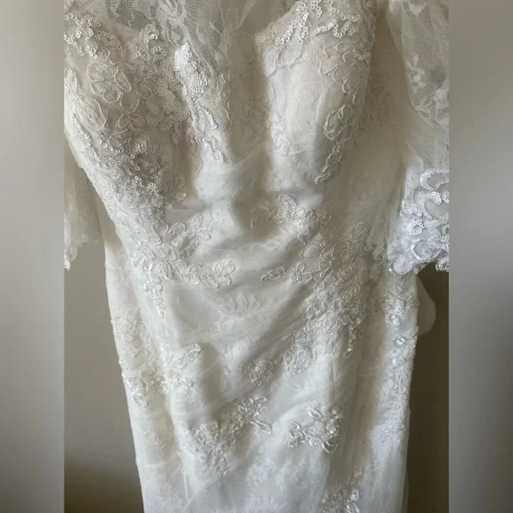 Maggie Sottero ‘Theda’ Wedding Dress Sz 12 Ivory - Picture 4 of 16